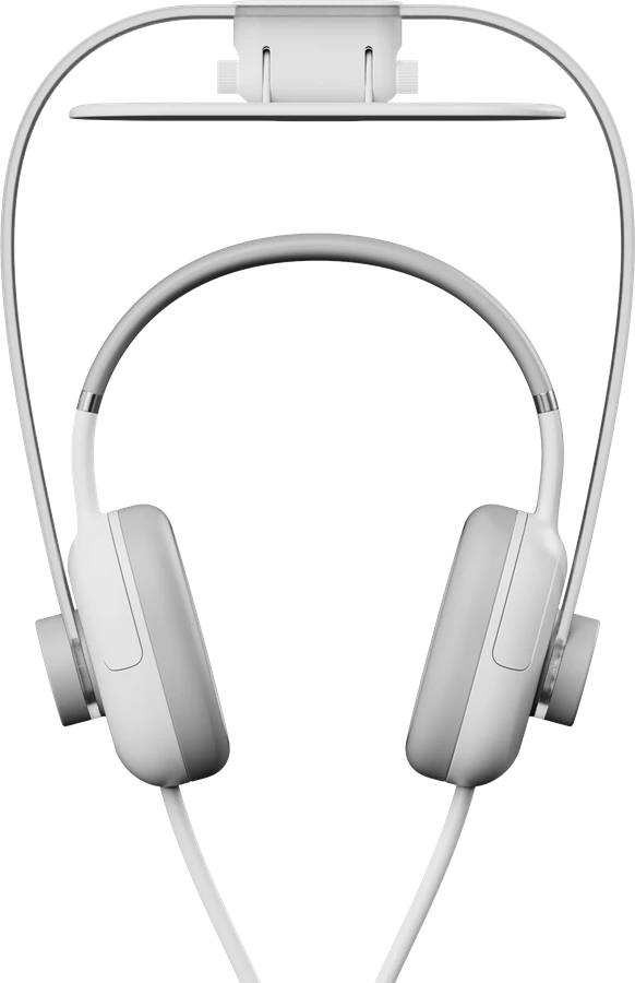 Headset with mirror