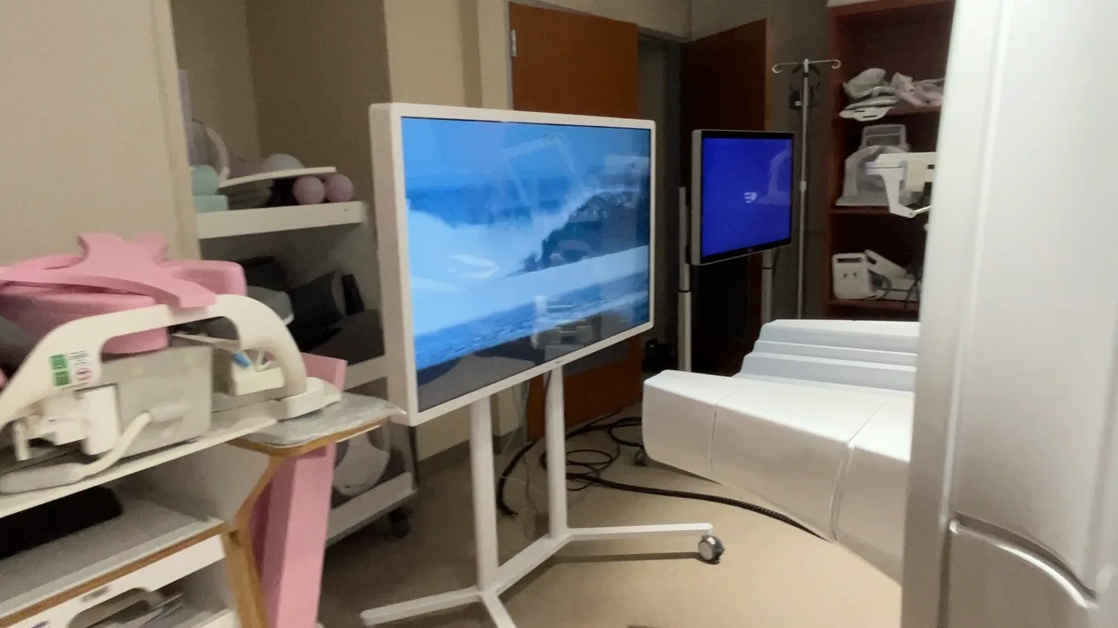An MRItv 4K Pro in an MRI suite at MD Anderson Cancer Center, Houston