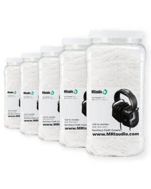 5 pack disposable cloth covers for MRI audio headphones