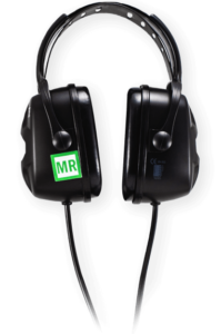 MRI compatible over ear headphones play music with noise cancellation