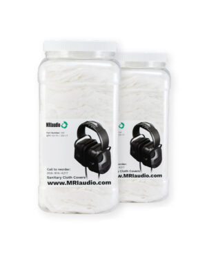 2 pack disposable cloth covers for MRI audio headphones